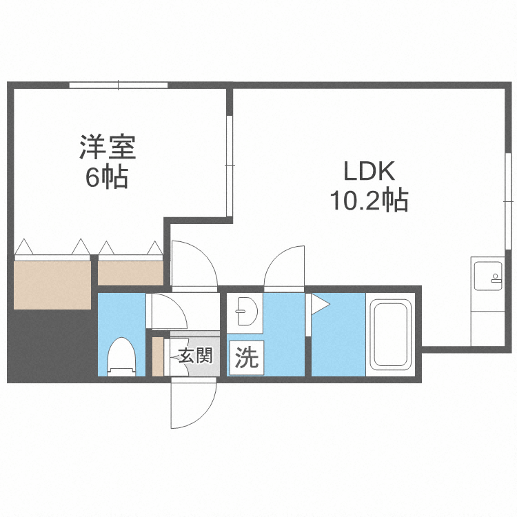 北海道札幌市北区北十三条西３ 北１２条駅 1LDK マンション 賃貸物件詳細