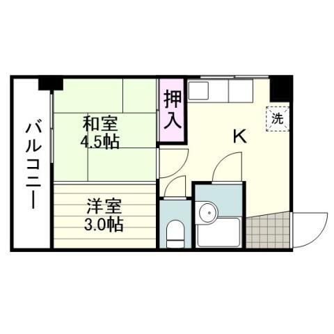 鹿児島県鹿児島市西千石町 加治屋町駅 1K マンション 賃貸物件詳細