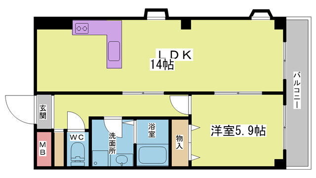 兵庫県神戸市西区北別府２ 伊川谷駅 1LDK マンション 賃貸物件詳細