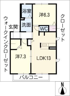 三重県鈴鹿市神戸４ 鈴鹿市駅 2LDK アパート 賃貸物件詳細