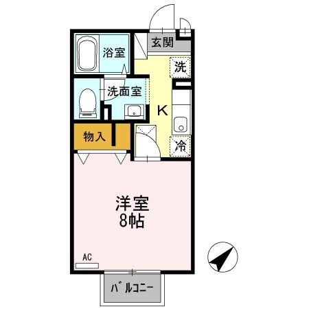 神奈川県厚木市飯山南１ 本厚木駅 1K アパート 賃貸物件詳細