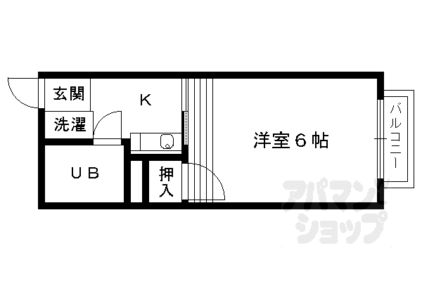 京都府京都市南区吉祥院中河原里北町 西大路駅 1K アパート 賃貸物件詳細