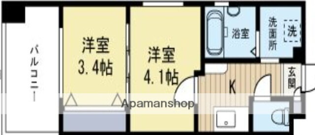 福岡県福岡市中央区赤坂１ 赤坂駅 2K マンション 賃貸物件詳細