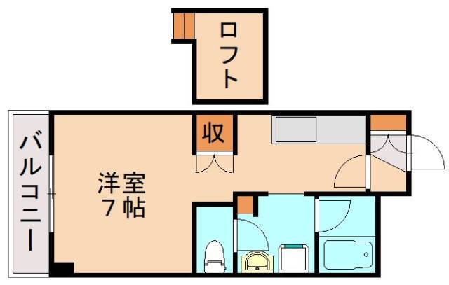 福岡県北九州市八幡西区折尾２ 折尾駅 1K マンション 賃貸物件詳細