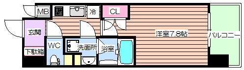 大阪府大阪市福島区海老江２ 海老江駅 1K マンション 賃貸物件詳細