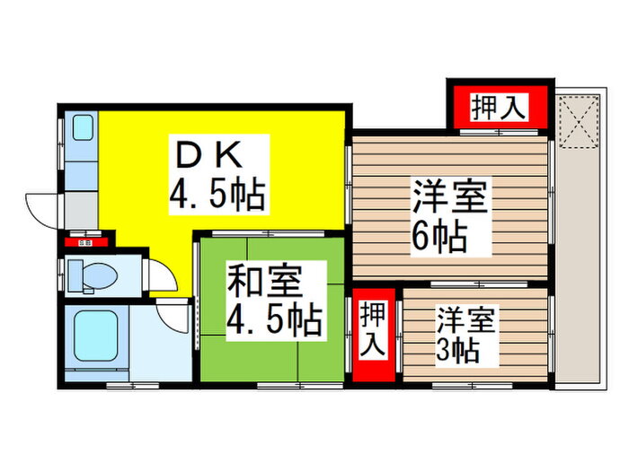 東京都小平市小川町２ 青梅街道駅 3DK アパート 賃貸物件詳細