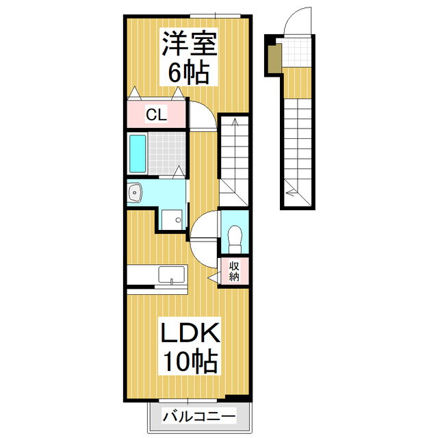 長野県松本市野溝西２ 南松本駅 1LDK アパート 賃貸物件詳細