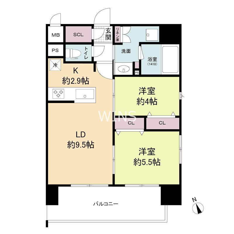 福岡県福岡市東区千早５ 香椎宮前駅 2LDK マンション 賃貸物件詳細
