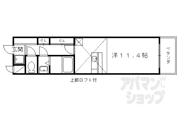 京都府京都市西京区山田上ノ町 上桂駅 1K マンション 賃貸物件詳細