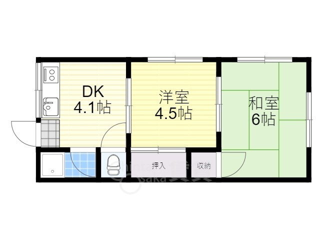 兵庫県川西市松が丘町 川西能勢口駅 2DK アパート 賃貸物件詳細