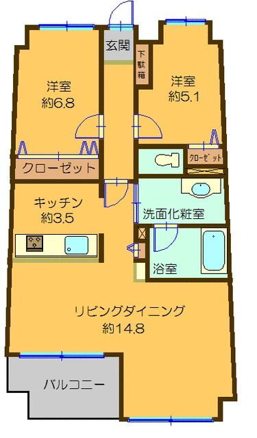 千葉県成田市不動ケ岡 京成成田駅 2LDK マンション 賃貸物件詳細