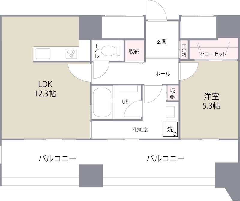 福岡県福岡市博多区比恵町 東比恵駅 1LDK マンション 賃貸物件詳細