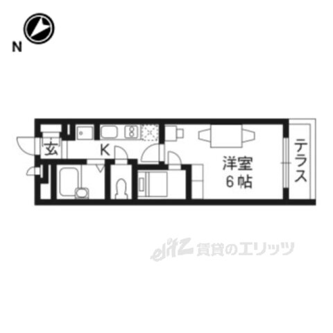 京都府京都市南区吉祥院這登西町 西大路駅 1K アパート 賃貸物件詳細