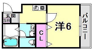 兵庫県西宮市甲子園浦風町 甲子園駅 1K マンション 賃貸物件詳細