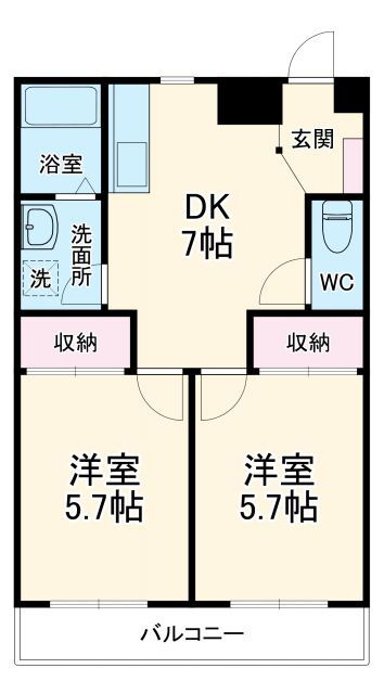 静岡県磐田市向笠竹之内 遠江一宮駅 2DK マンション 賃貸物件詳細