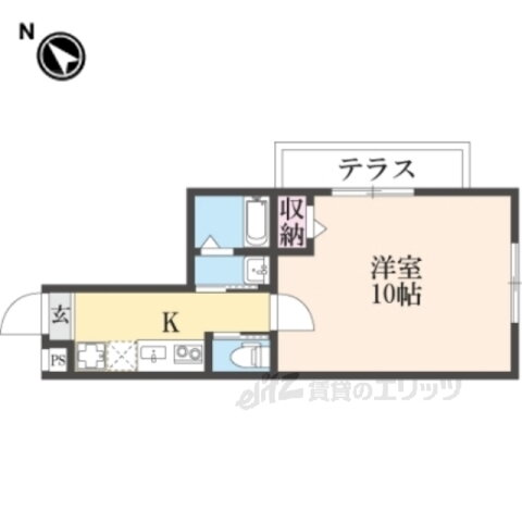 京都府京都市北区鷹峯木ノ畑町 北大路駅 1K アパート 賃貸物件詳細