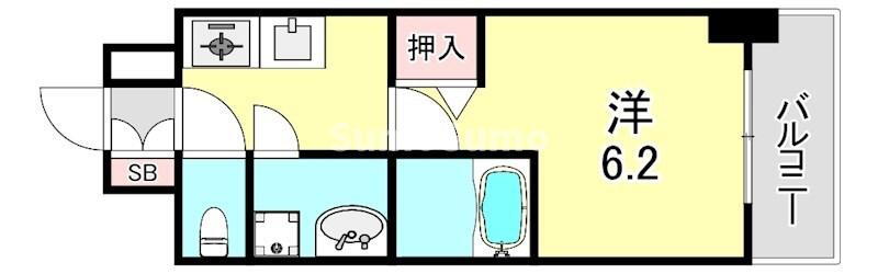兵庫県神戸市兵庫区西上橘通１ 神戸駅 1K マンション 賃貸物件詳細