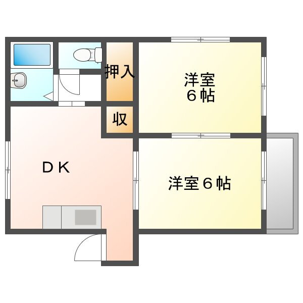 鹿児島県鹿屋市川西町 志布志駅 2DK アパート 賃貸物件詳細