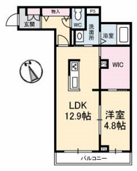 グランマスト矢賀 3階 1LDK 賃貸物件詳細