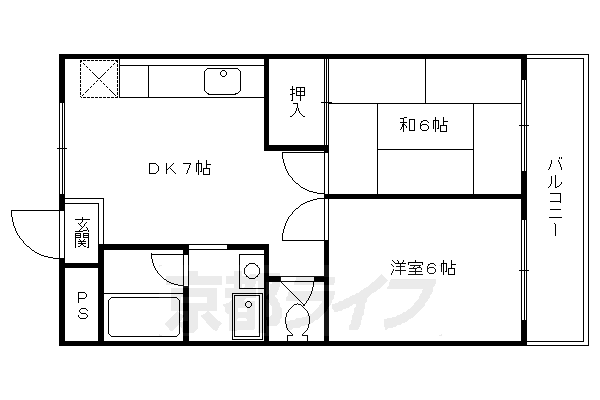 京都府京都市伏見区竹田内畑町 竹田駅 2DK マンション 賃貸物件詳細