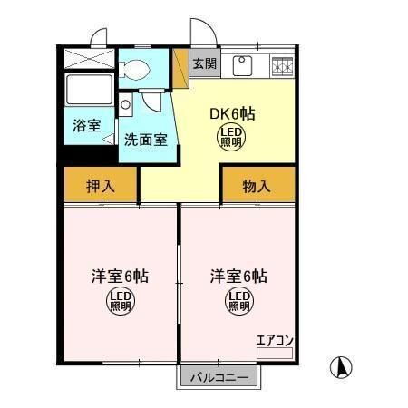 茨城県水戸市河和田１ 赤塚駅 2DK アパート 賃貸物件詳細
