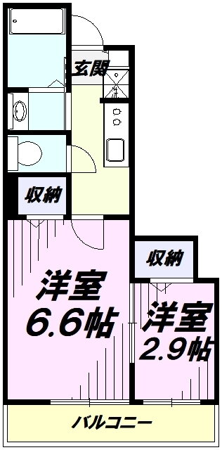 埼玉県所沢市上新井２ 西所沢駅 2K アパート 賃貸物件詳細