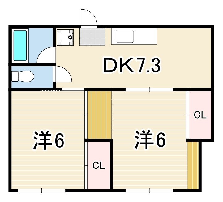 兵庫県尼崎市東大物町２ 大物駅 2DK マンション 賃貸物件詳細