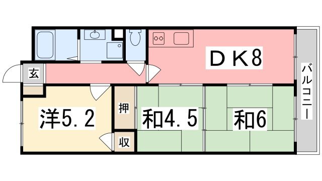 兵庫県姫路市飾磨区若宮町 英賀保駅 3LDK マンション 賃貸物件詳細