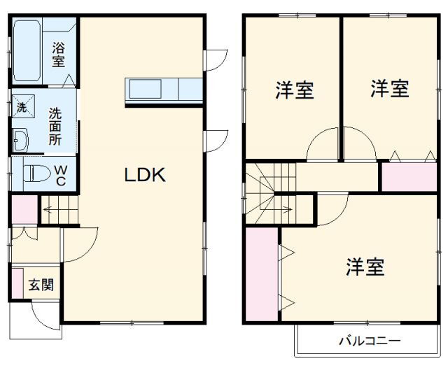 群馬県高崎市足門町 群馬総社駅 3LDK 一戸建て 賃貸物件詳細