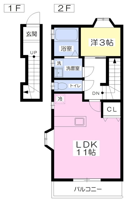 群馬県高崎市中尾町 井野駅 1LDK アパート 賃貸物件詳細