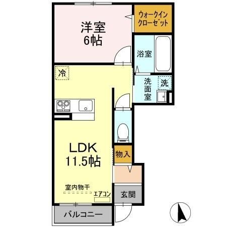 茨城県つくば市みどりの２ みどりの駅 1LDK アパート 賃貸物件詳細