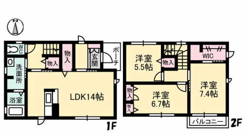 岡山県岡山市北区津島西坂２ 3LDK 一戸建て 賃貸物件詳細