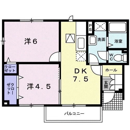 愛媛県新居浜市大生院 中萩駅 2DK アパート 賃貸物件詳細