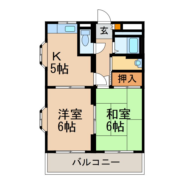 メゾンプレジール 4階 2DK 賃貸物件詳細