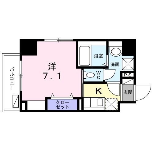 神奈川県平塚市宝町 平塚駅 1K マンション 賃貸物件詳細