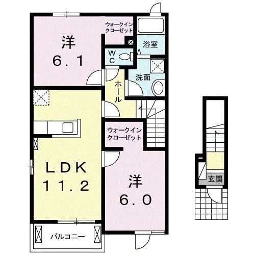 宮城県白石市字東大畑 白石駅 2LDK アパート 賃貸物件詳細