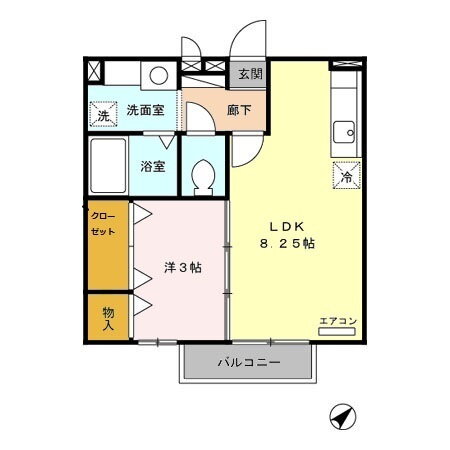 富山県高岡市中川上町 高岡駅 1LDK アパート 賃貸物件詳細