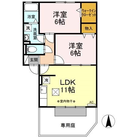 愛知県名古屋市天白区鴻の巣２ 植田駅 2LDK アパート 賃貸物件詳細