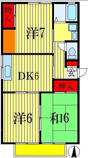 千葉県船橋市前貝塚町 塚田駅 3DK アパート 賃貸物件詳細