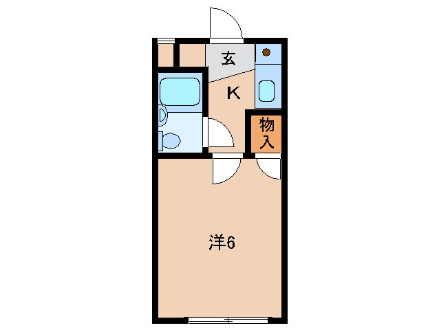 和歌山県和歌山市栄谷 和歌山市駅 1K アパート 賃貸物件詳細