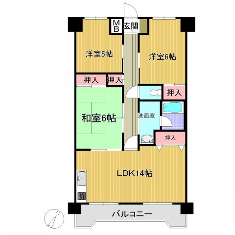 宮城県仙台市若林区南染師町 河原町駅 3LDK マンション 賃貸物件詳細