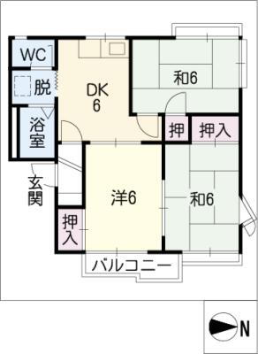 愛知県豊川市金屋町 稲荷口駅 3DK アパート 賃貸物件詳細