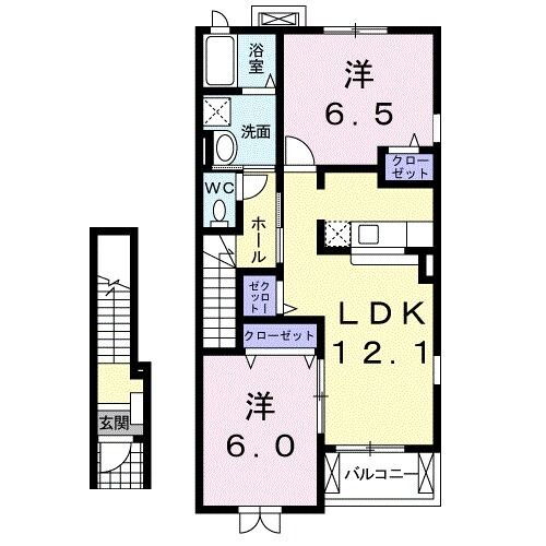 ベルウッド 2階 2LDK 賃貸物件詳細