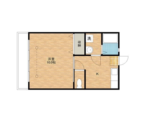 栃木県宇都宮市下栗町 宇都宮駅 1K アパート 賃貸物件詳細