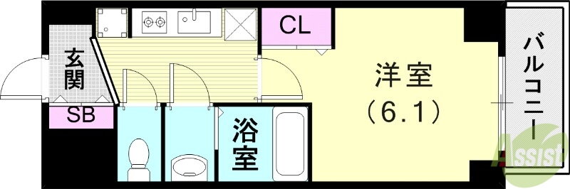 兵庫県神戸市長田区二番町１ 高速長田駅 1K マンション 賃貸物件詳細