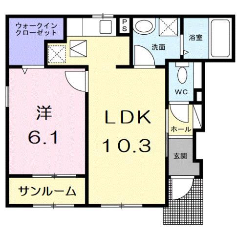 滋賀県東近江市外町 八日市駅 1LDK アパート 賃貸物件詳細