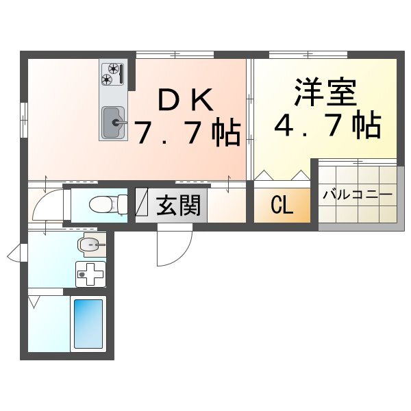 兵庫県神戸市垂水区陸ノ町 垂水駅 1DK アパート 賃貸物件詳細