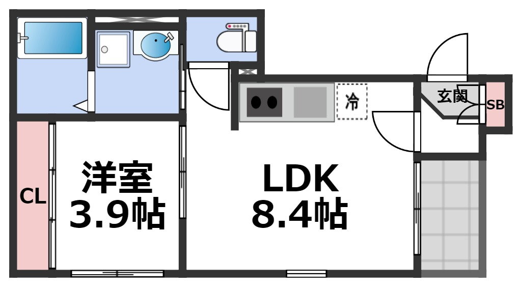 大阪府大阪市生野区中川西１ 今里駅 1LDK アパート 賃貸物件詳細