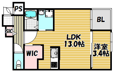 大阪府東大阪市稲田本町３ 徳庵駅 1LDK アパート 賃貸物件詳細