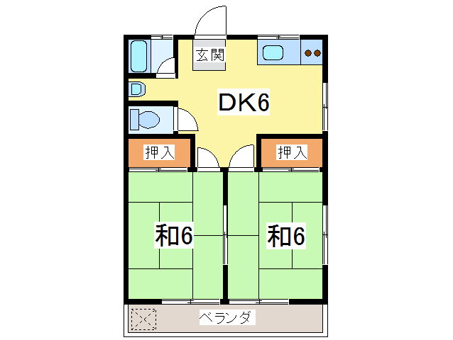 千葉県木更津市長須賀 木更津駅 2DK アパート 賃貸物件詳細